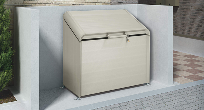 屋外大型ごみ箱 ゴミストッカーAPシリーズ | 有限会社鍵のオオサワ